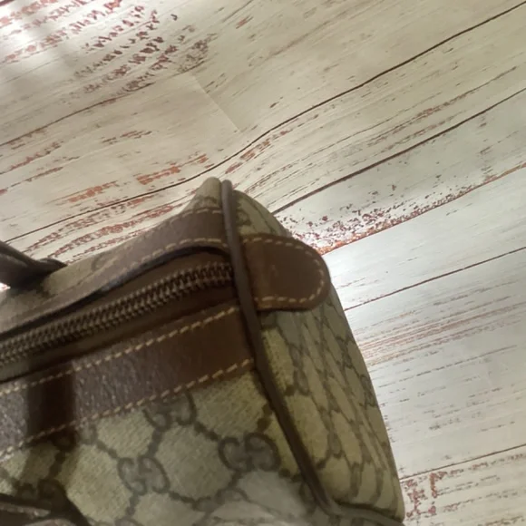 GUCCi Sherry Line Hand Bag Brown